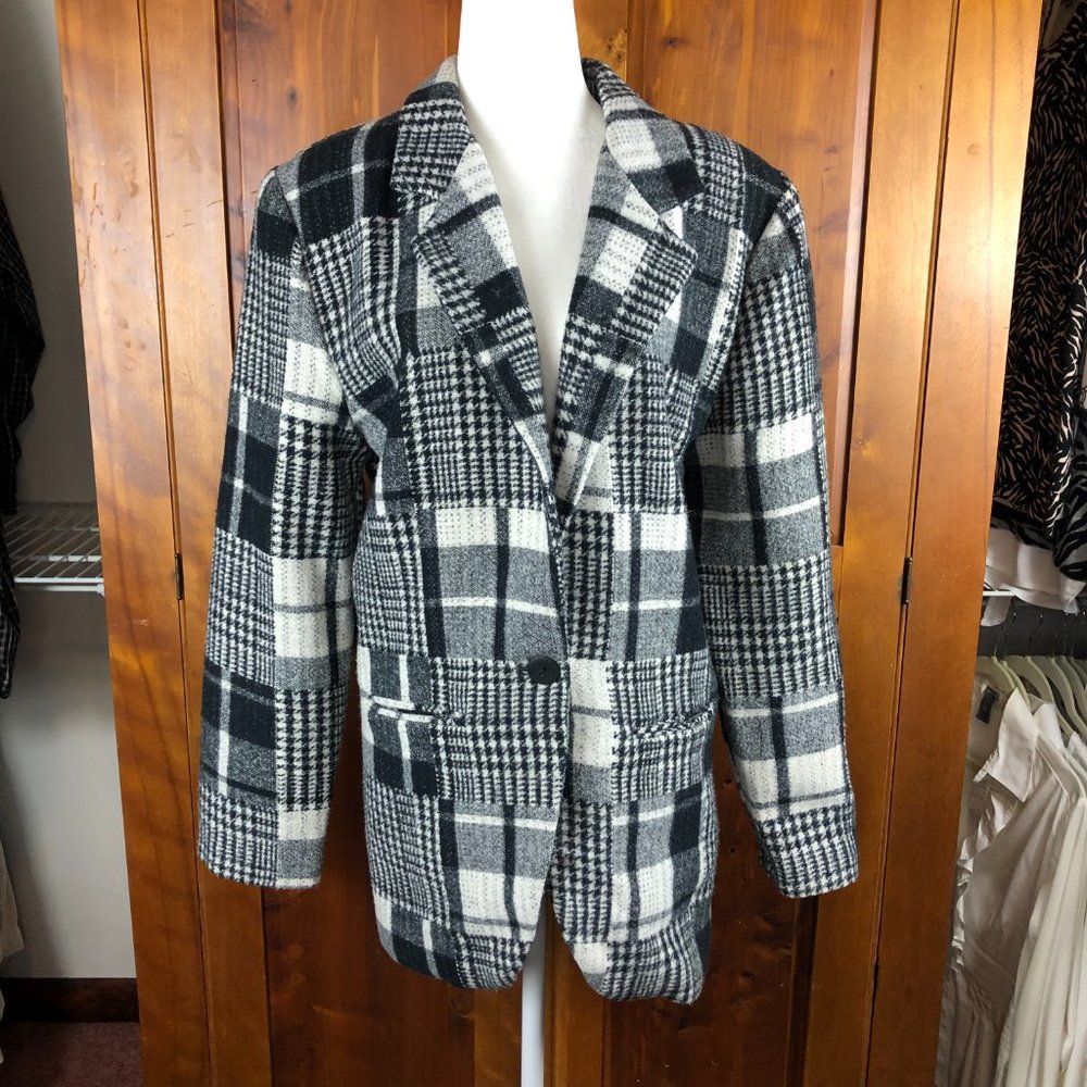 Ormond Vintage Oversized Patchwork Plaid Houndsto… - image 3